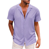 Breathable Lightweight Lapel Men's Casual Shirt